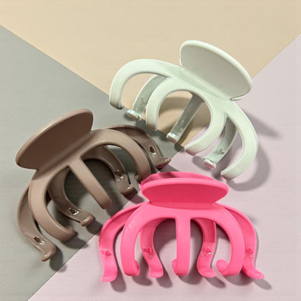 12 Pinzas para Cabello Matte Colores $8.8 c/u