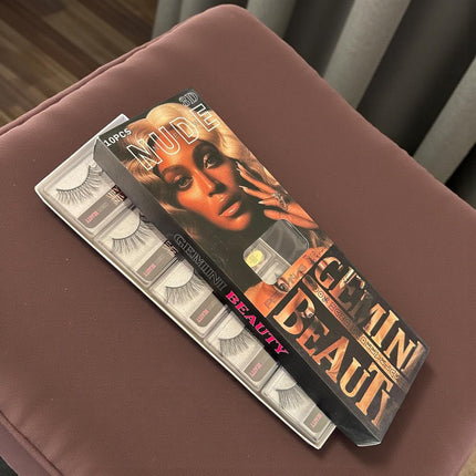 10 Pestañas postizas Gemini Beauty Dark $5.88 c/u