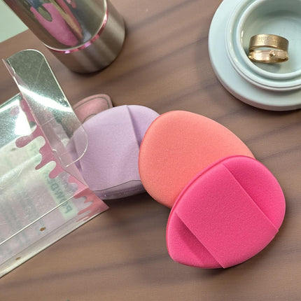 12 Sets Mini Borlas Corazones Maquillaje $6.3 c/u