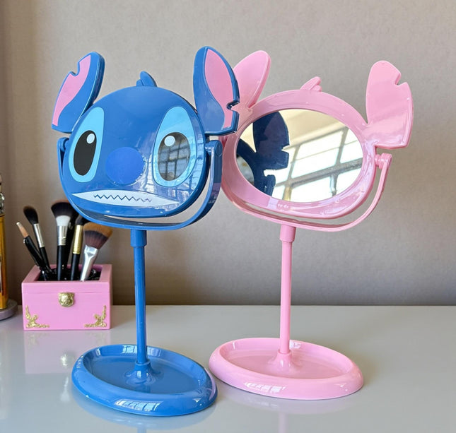 Espejo Stich Tocador Azul/Rosa con Joyero
