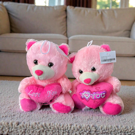 3 Oso de Peluche con Corazoncito Rosa/Rojo/Café/Beige $69 c/u