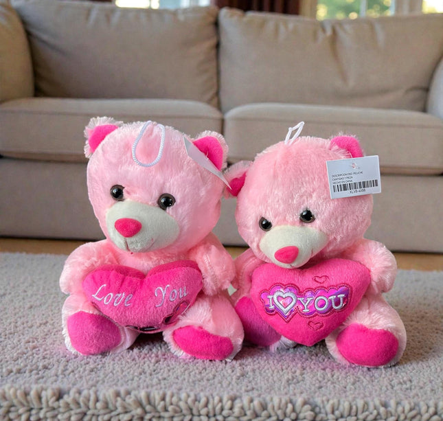3 Oso de Peluche con Corazoncito Rosa/Rojo/Café/Beige $69 c/u