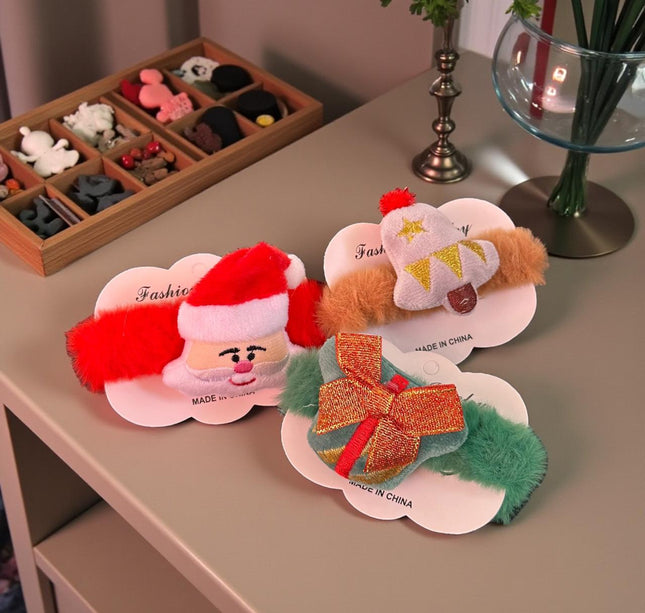 12 Scrunchie Dona Navideña $7.5 c/u