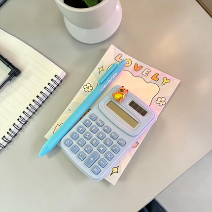 3 Calculadora con Lapicero de Colores $32 c/u