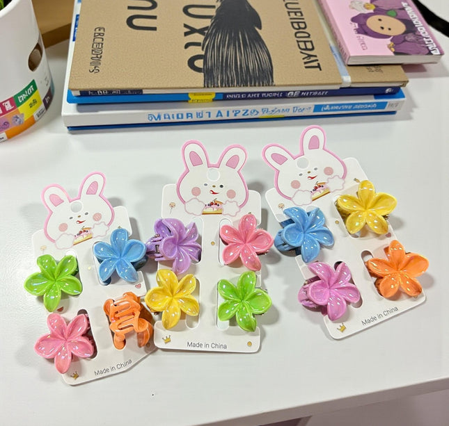 12 Sets 4 Pincitas Hawaianas Colores hermosos $6.5 c/u