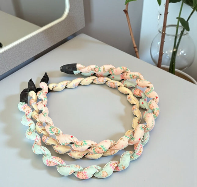 12 Diademas Trenzadas Diseños Hermosos $8.96 c/u