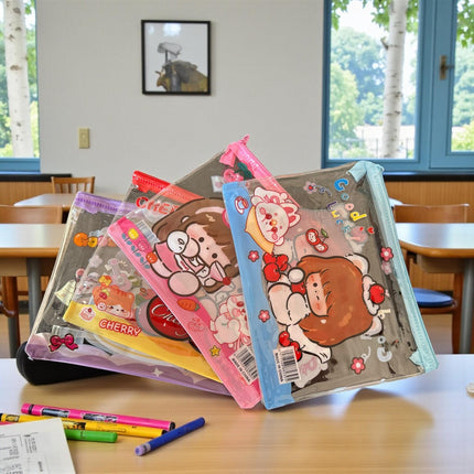 12 Lapiceras Transparentes Colores $5.85 c/u