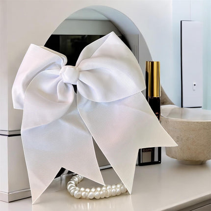 12 Moños Coquette Lisos Blanco/Azul/Rojo $7 c/u