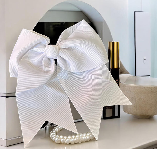 12 Moños Coquette Lisos Blanco/Azul/Rojo $7 c/u