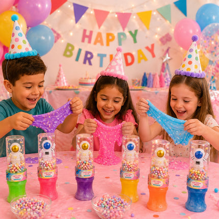 6 Slime de Colores con Atronauta Juguete $26 c/u