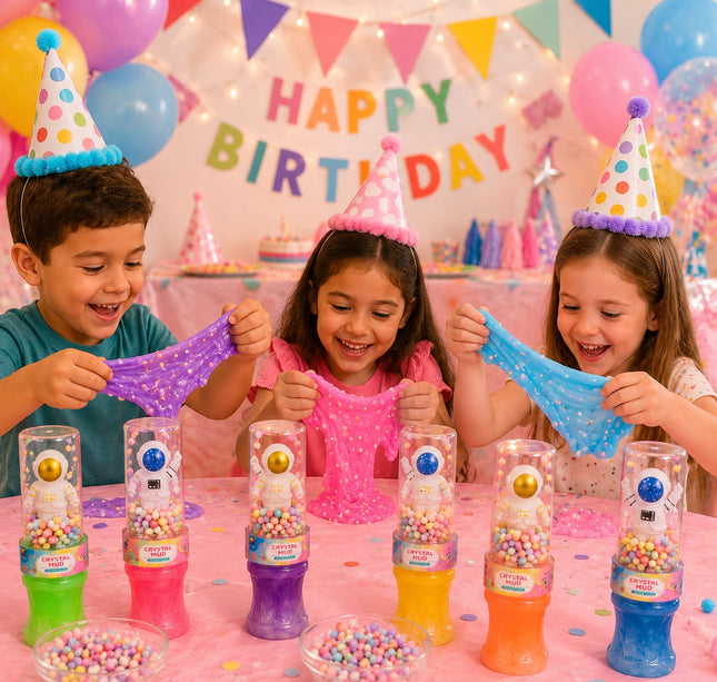 6 Slime de Colores con Atronauta Juguete $26 c/u