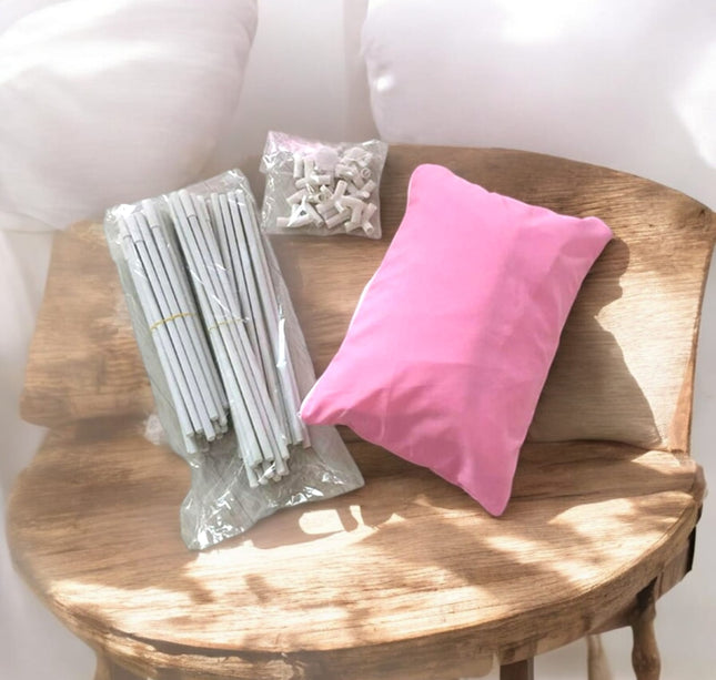 Castillos infantiles con Velo transaparente Azul y Rosa