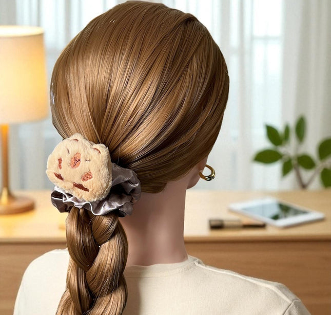 12 Scrunchies Capibaras Cebecitas Satin $10.5 c/u
