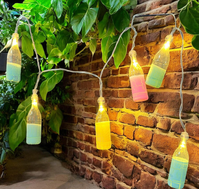 Serie de Luces Botellas Colores
