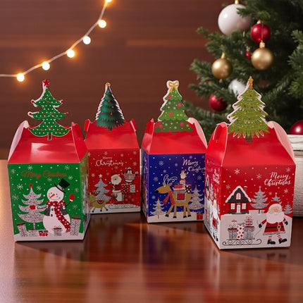 12 Cajita Regalo Santa $3.3 c/u