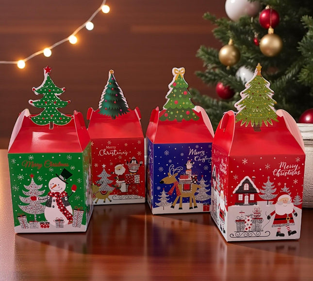 12 Cajita Regalo Santa $3.3 c/u