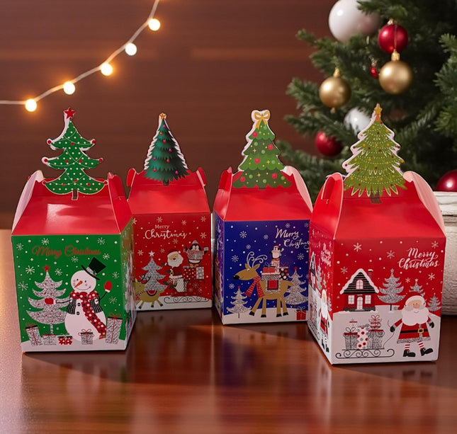 12 Cajita Regalo Santa $3.3 c/u