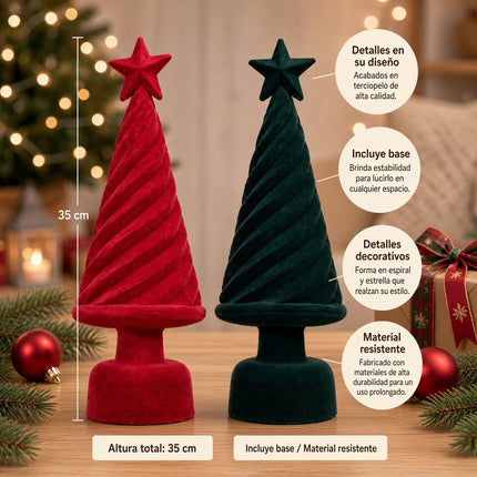 Exclusivo Tienda en linea 💥💎Árbol de Navidad Color Rojo y Verde 35 CM $360.00 C/U