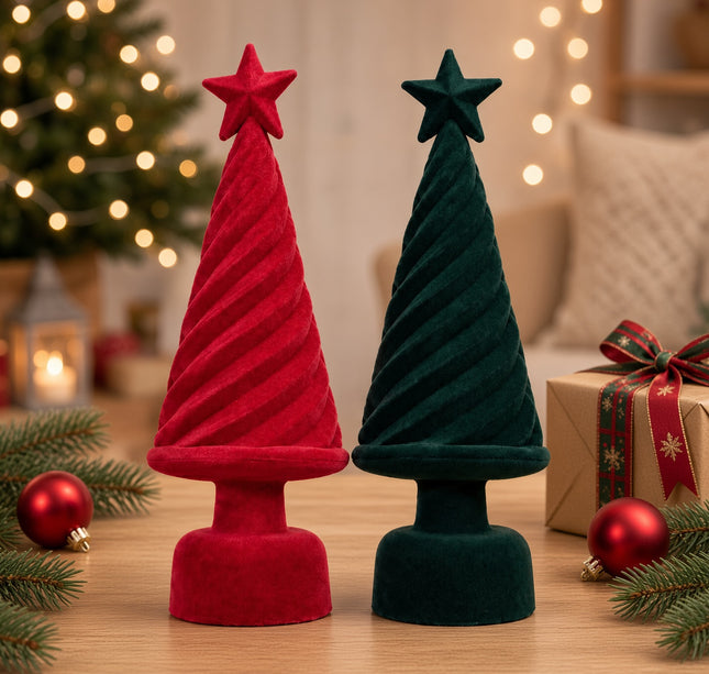 Exclusivo Tienda en linea 💥💎Árbol de Navidad Color Rojo y Verde 35 CM $360.00 C/U
