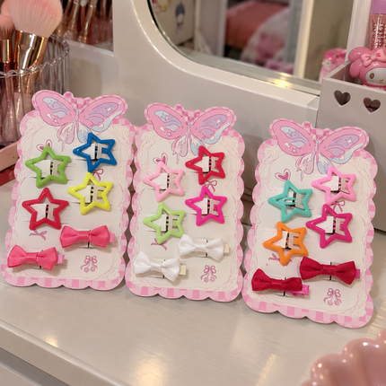12 Sets de Estrellas Cuquitas y Moñitos $6.5 c/u