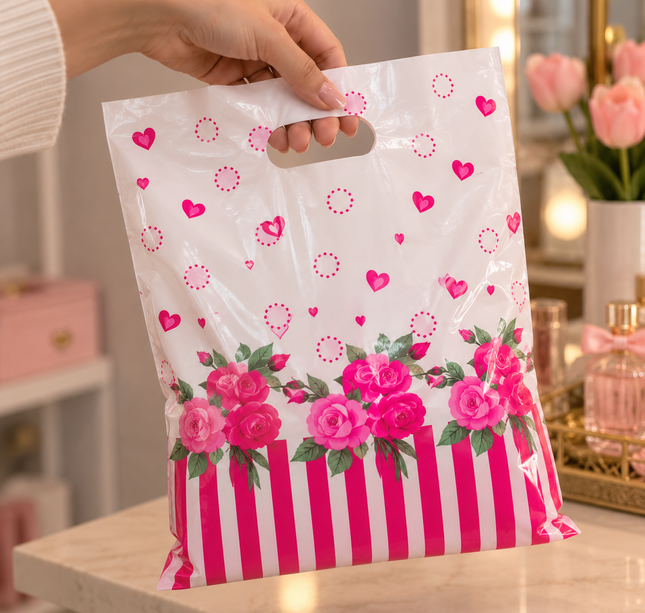 100 Bolsas tipo Boutique de Diferentes diseños $1.2 c/u