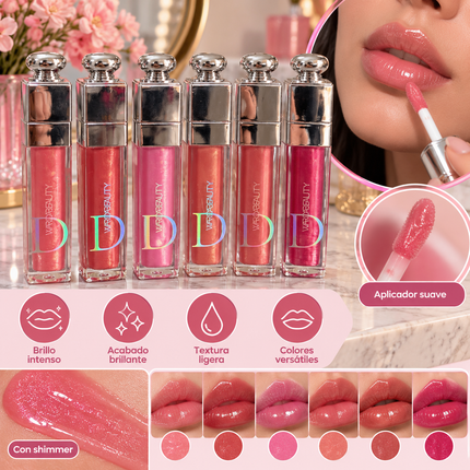 Exclusivo Tienda en linea 💥💎6 Gloss Shimmer para Labios "WardaBeauty" $18 c/u