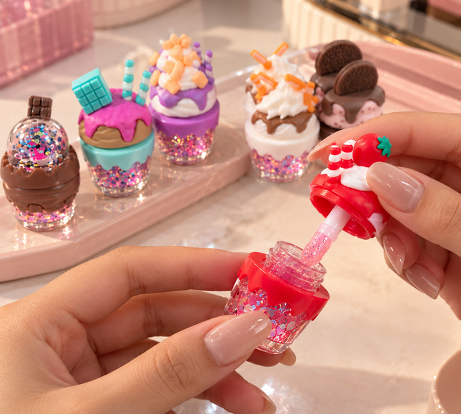 12 Gloss con Destellos "Ice Cream" $19 c/u