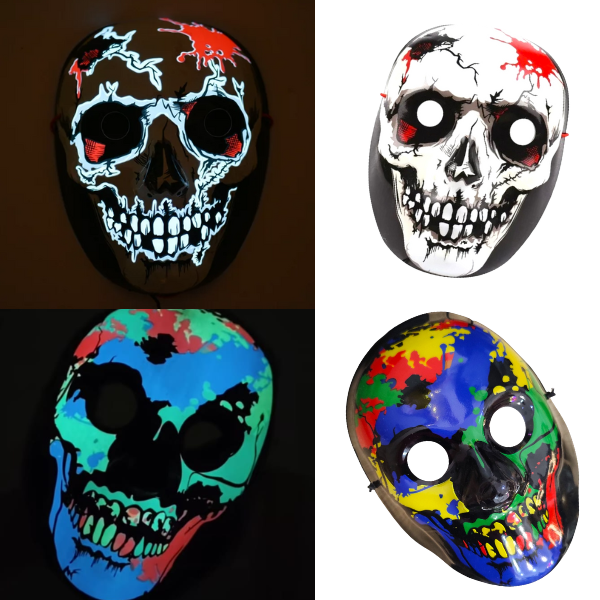 Mascara Halloween Pintura con Luz