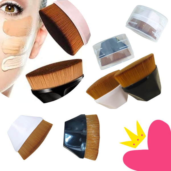 12 Brochas Tipo Kabuki Maquillaje Liq $13.80 c/u
