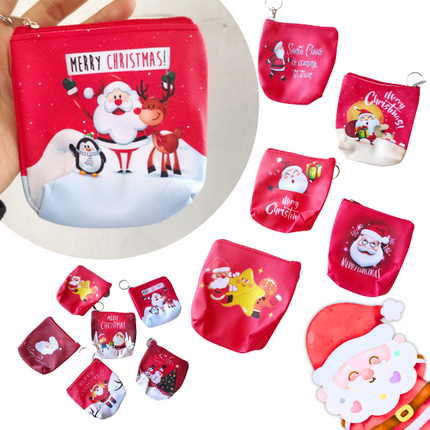 12 Monederos Feliz Navidad $7.5 c/u