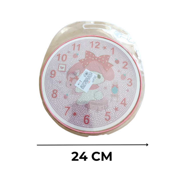 Relojes de Pared para Pintar con Diamantes  24 CM de Diámetro