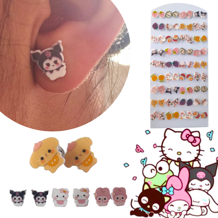36 Par Aretes Sanrio Kitty $ 1.94 c/u