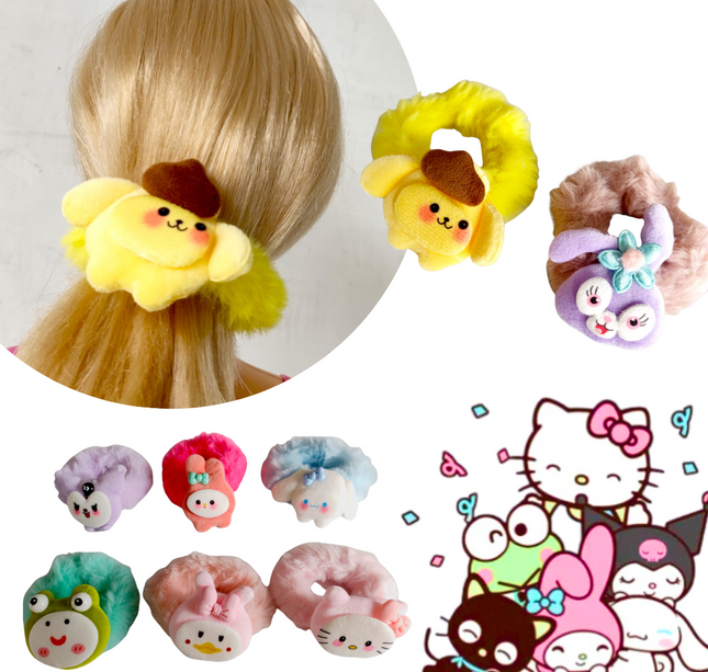 12 Scrunchie Dona Sanrio $6.50 c/u