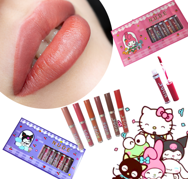 12 Labiales Líquidos Kitty Sanrio $5.72 c/u