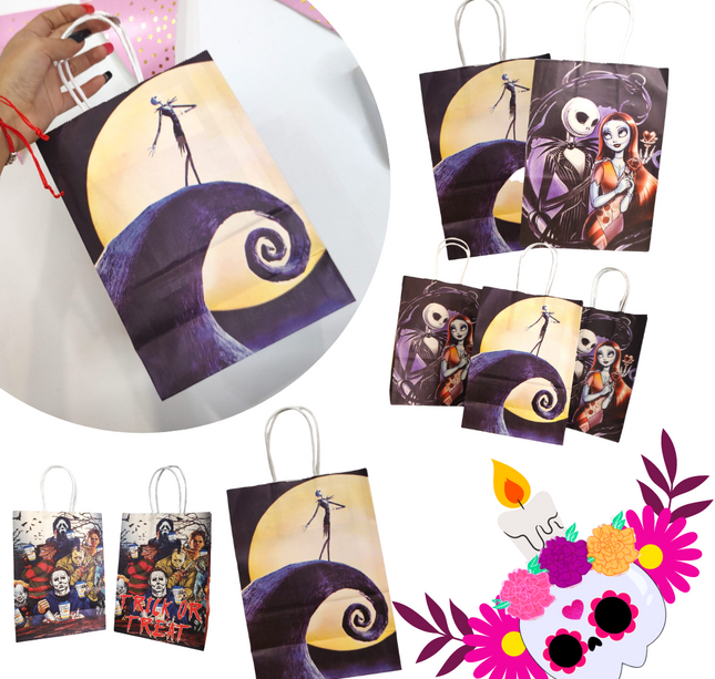 12 Bolsas para dulces halloween $4.19 c/u