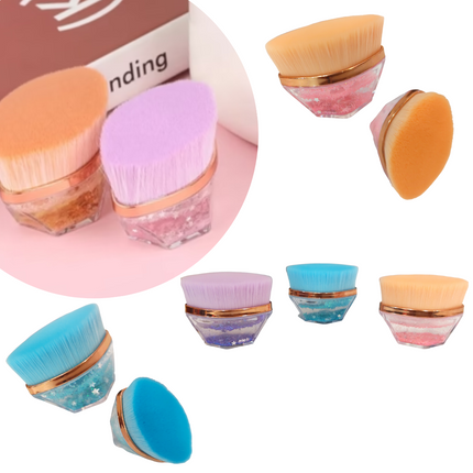 12 Brochas Moda Maquillaje Kabuki $14.26 c/u