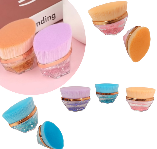 12 Brochas Moda Maquillaje Kabuki $14.26 c/u