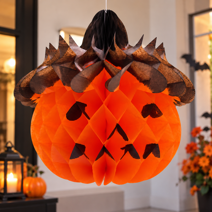 Calabaza de Papel 45 cm – Decoración Halloween