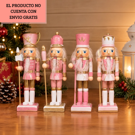Exclusivo Tienda en linea 💥💎 Set de 4 Cascanueces Rosa $92.00 C/U
