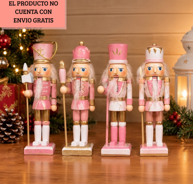Exclusivo Tienda en linea 💥💎 Set de 4 Cascanueces Rosa $92.00 C/U