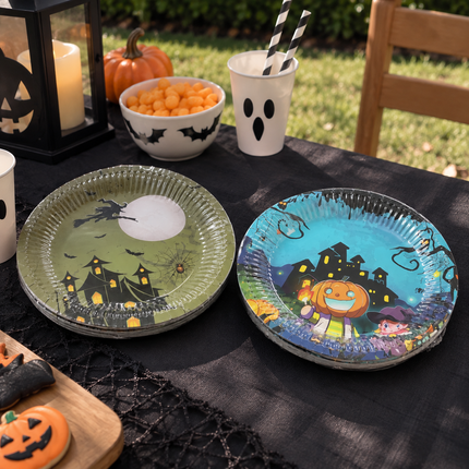 5 Bolsas de 10 Platos Desechables Halloween $15 c/u