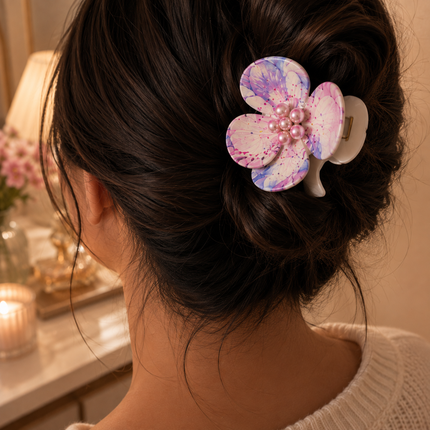 12 Pinzas Orquideas Colores $9.5 c/u