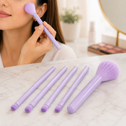 12 Bolsitas de 5 Brochas para Maquillaje de Bolsillo $9.5 c/u