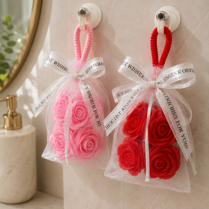 3 Rosas de Jabón para Decorar/Detalle $55 c/u