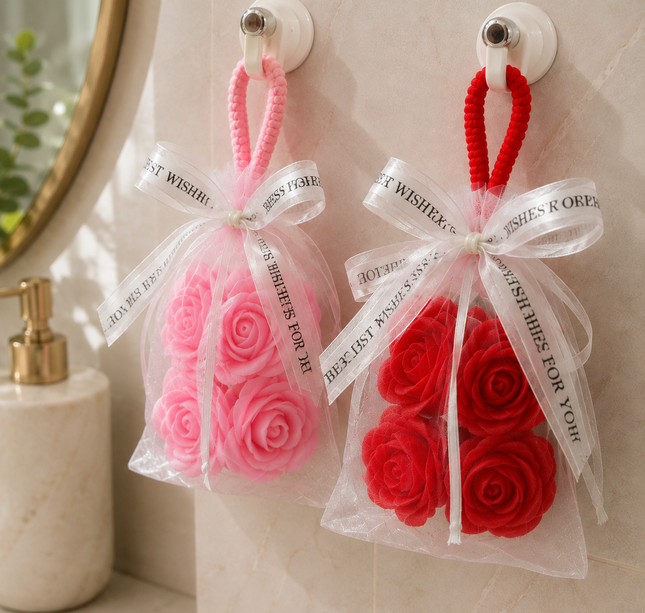 3 Rosas de Jabón para Decorar/Detalle $55 c/u