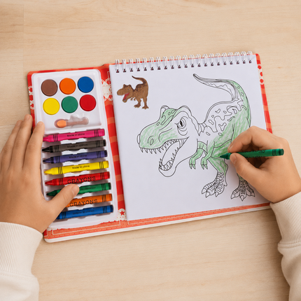 3 Acuarelas con Libreta y Crayones Infantiles $65 c/u
