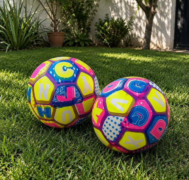 12 Pelotas de Plastico Neón $8.9 c/u