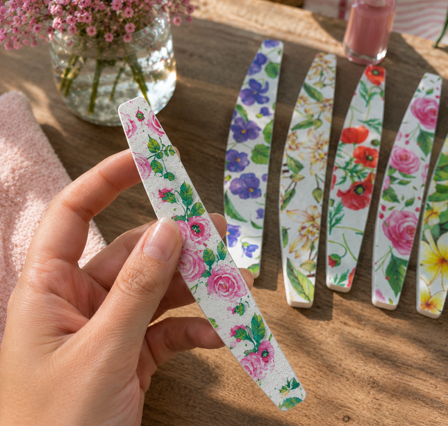 24 Limas de Uñas Profesional Forma Peine $5.5 c/u