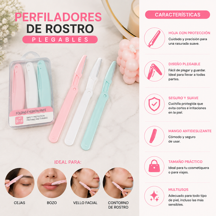 Exclusivo Tienda en linea 💥💎12 Sets de Perfiladores Plegables en Cajita para Viaje $12.5 c/u