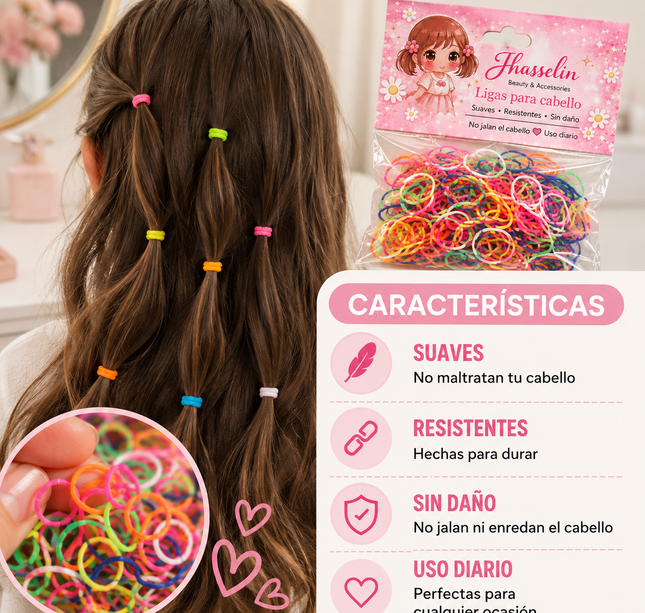 Exclusivo Tienda en linea 💥💎12 Bolsitas de Ligas Latex Colores $2.5 c/u